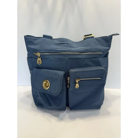 Baggallini Blue Shoulder Bag - Picture 1 of 14
